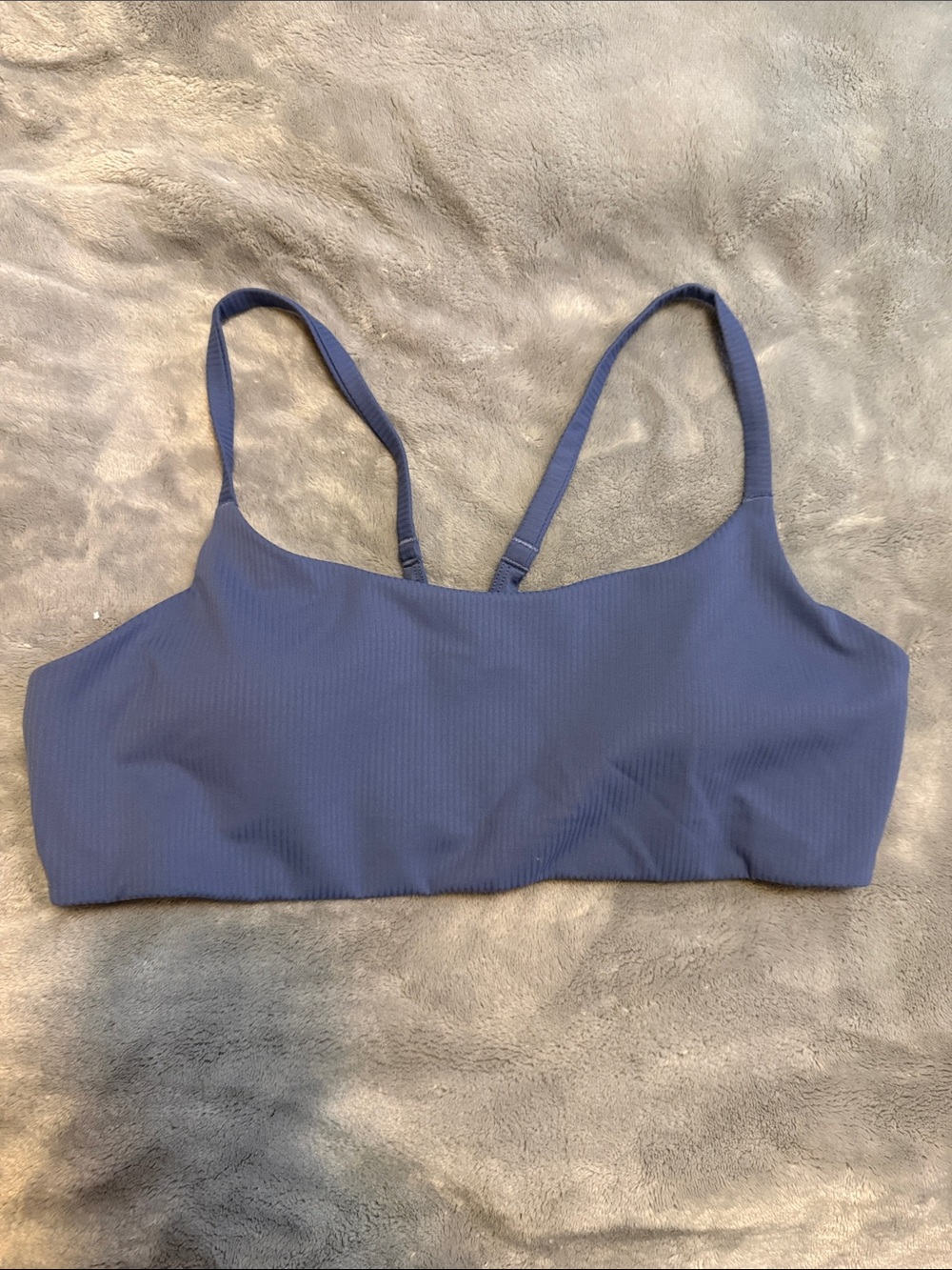 lululemon athletica Ribbed Scoop Bralette in Slate Blue